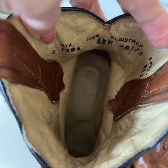 Corral Brown Leather Fringe Western Cowboy Boots - Picture 11 of 13